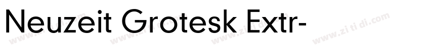 Neuzeit Grotesk Extr字体转换